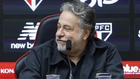 Julio Casares, em entrevista coletiva do SPFC (Rubens Chiri / São Paulo FC)