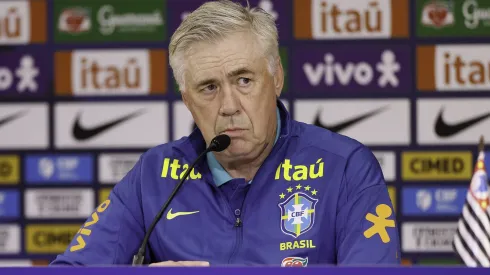 Carlo Ancelotti, em coletiva da seleção brasileira (@rafaelribeirorio I CBF)