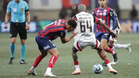 Wallace Yan, na partida contra o Bahia (GILVAN DE SOUZA/FLAMENGO)