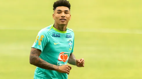 Igor Jesus durante treino da Seleção Brasileira em novembro de 2024 – Foto: Fernando Torres/AGIF