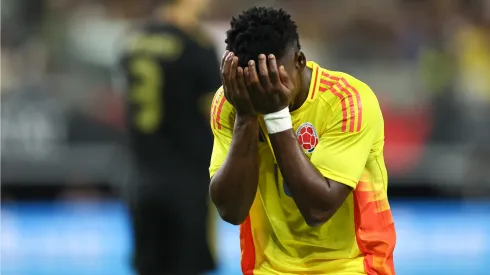 Johan Carbonero se emociona em gol marcado pela Colômbia contra o México (Omar Vega/Getty Images)