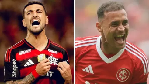 Arrascaeta e Alan Patrick, meias de Flamengo e Inter (Divulgação/Flamengo e Ricardo Duarte/Inter)