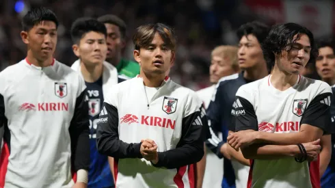 Jogadores japoneses em amistoso contra o Paraguai. (Photo by Koji Watanabe/Getty Images)