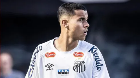 Hyan, volante do Santos em partida pelo campeonato brasileiro (Foto: Divulgação/Santos)