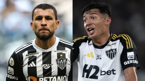 Alonso e Franco no Atlético. Foto: Gilson Lobo/Jorge Rodrigues/AGIF