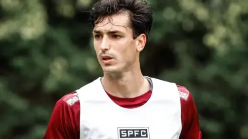 Dinenno só marcou 1 gol desde que chegou ao SPFC e se irrita com falta de chances no time – Foto: Divulgação/SPFC