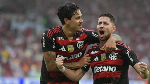 Pedro e Jorginho marcaram pelo Flamengo. Foto: Thiago Ribeiro/AGIF