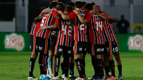 São Paulo antes da partida contra o Mirassol pelo Brasileirão