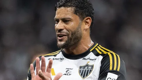 Hulk durante partida entre Corinthians e Atlético-MG, na Neo Química Arena, pelo Brasileirão. 
