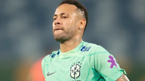 Neymar durante treino da Seleção Brasileira em outubro de 2023 – Foto: Gil Gomes/AGIF