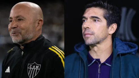 Sampaoli e Abel Ferreira vão se enfrentar nesta quarta-feira (3) – Fotos: Jorge Rodrigues/AGIF e Marcello Zambrana/AGIF
