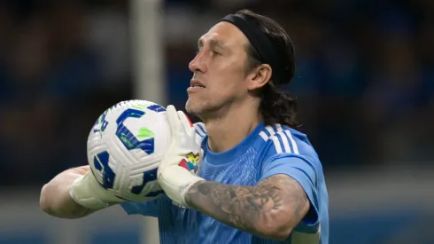 Cássio durante partida válida pelo Campeonato Brasileiro
