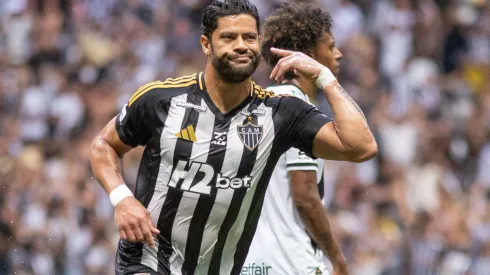 MG – BELO HORIZONTE – 07/12/2025 – BRASILEIRO A 2025, ATLETICO-MG X VASCO – Hulk jogador do Atletico-MG comemora seu gol durante partida contra o Vasco no estadio Arena MRV pelo campeonato Brasileiro A 2025. Foto: Fernando Moreno/AGIF
