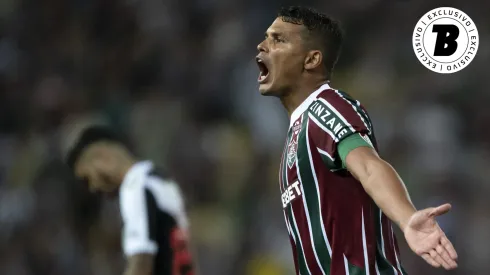 Thiago Silva comemorando pelo Fluminense contra o Vasco – Foto: Jorge Rodrigues/AGIF
