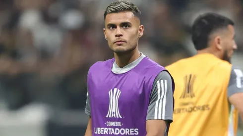 Fausto Vera jogador do Atletico-MG durante aquecimento antes da partida na Arena MRV pelo campeonato Copa Libertadores 2024
