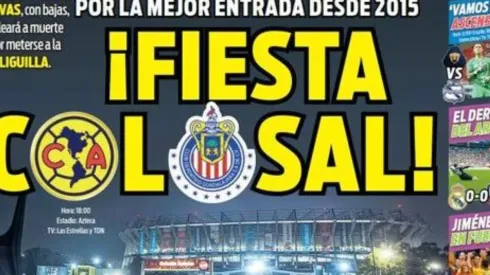 América y Chivas se verán las caras en el Estadio Azteca.
