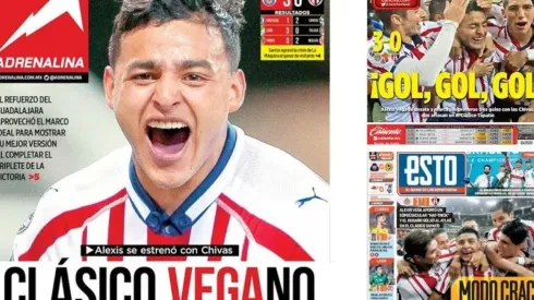 Las portadas de la goleada de Chivas en el Clásico Tapatío.
