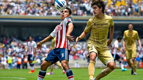 Chivas en su visita a CU en el 2014.
