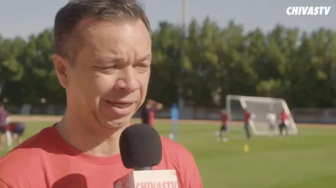 Mariano Varela conversando con Chivas TV.
