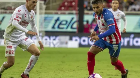 Alexis Vega estrelló un balón en el poste del arco de Tijuana y que pudo ser el empate
