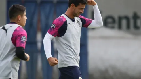 Alanis volvió este martes y se entrenó con el grupo principal en la cancha dos de Verde Valle
