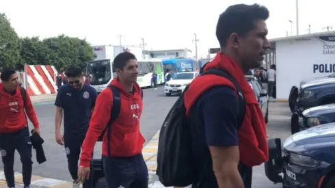 Oribe Peralta también forma parte de la delegación rojiblanca que hizo el viaje a Pachuca
