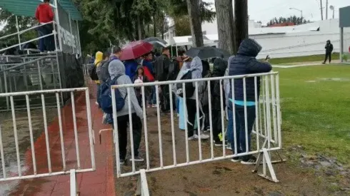 Los aficionados presentes en Verde Valle pudieron presenciar el trabajo del equipo en gimnasio
