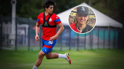 El delantero de Chivas replicó el meme del cantante y luego lo borró
