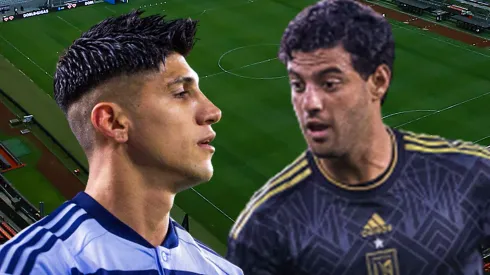 Alan Pulido advierte a Carlos Vela.
