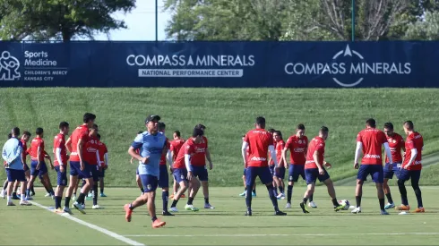 La delegación del Guadalajara trabaja este domingo en Children's Mercy Park
