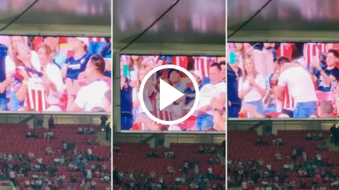 Los aficionados de Chivas en el Estadio Akron presenciaron el especial momento
