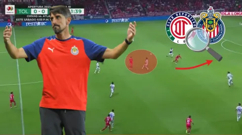 Los errores de Chivas en el gol de Toluca.
