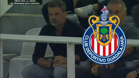 El extécnico de Selección México fue captado por la transmisión en un palco del Estadio Akron
