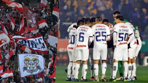 Afición de Chivas aplaudió el primer tiempo.
