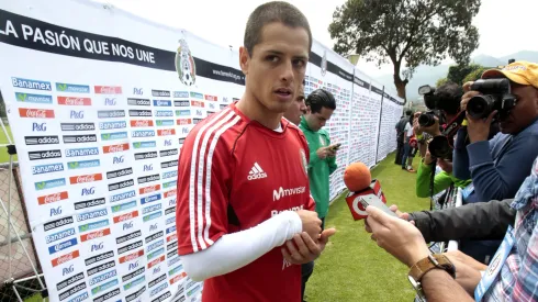 Donde ver en vivo la presentación de Chicharito Javier Hernandez   durante la zona mixta de la  seleccion nacional de Mexico previo a su juego contra Panama en el marco del hexagonal eliminatorio de CONCACAF rumbo al mundial de Brasil 2014.<br />
Foto:Imago7/Luis Licona
