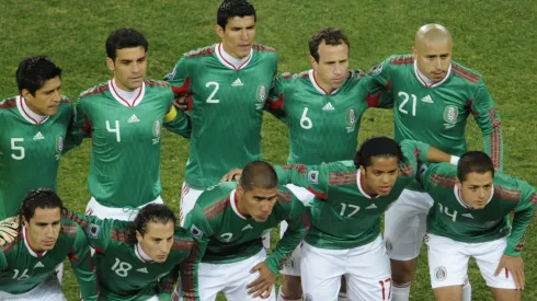 Chicharito y Bofo con el Tri.
