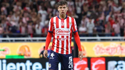 Fidel Barajas en su debut con Chivas.
