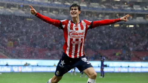 Armando González festeja su gol contra Mazatlán.
