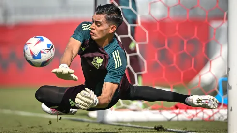 Raúl Rangel en un entrenamiento de México durante la Copa América 2024.
