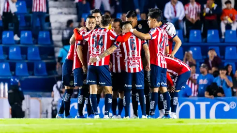 Los jugadores de Chivas de Guadalajara antes del Clásico de México frente al América.
