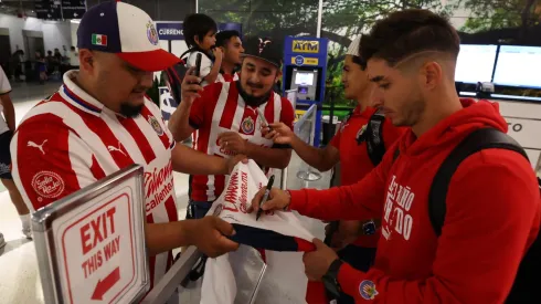 Así llegó Chivas a Houston.
