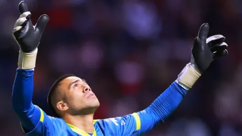 Wacho celebra contra Chivas.
