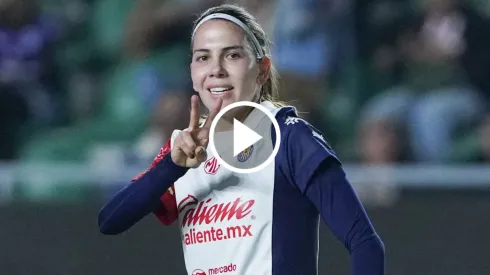 Alicia Cervantes abrió la goleada de Chivas sobre Mazatlán.
