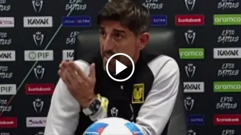 Veljko Paunovic estalló de bronca en la conferencia de prensa.
