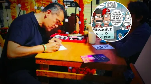 Terrazas también director del museo de la caricatura.
