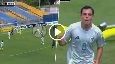 Hugo Camberos marcó el gol del empate con México Sub-20.
