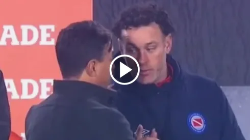 La recordada discusión entre Gabriel Milito y Marcelo Gallardo.
