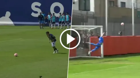 Fidel Barajas casi le anota un golazo a Chivas.
