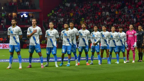La polémica actitud de los jugadores de Puebla.
