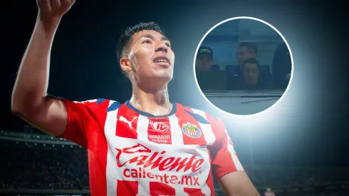 La reacción de Efraín Juárez al segundo gol de Chivas. 
